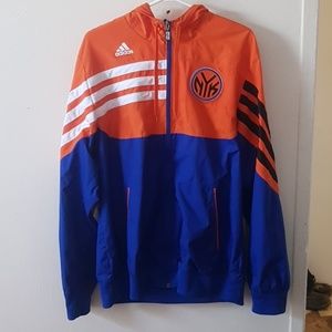 adidas new york knicks windbreaker hoody